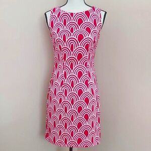Alyx Women's Sleeveless Sheath Dress Pink and White Size 2
